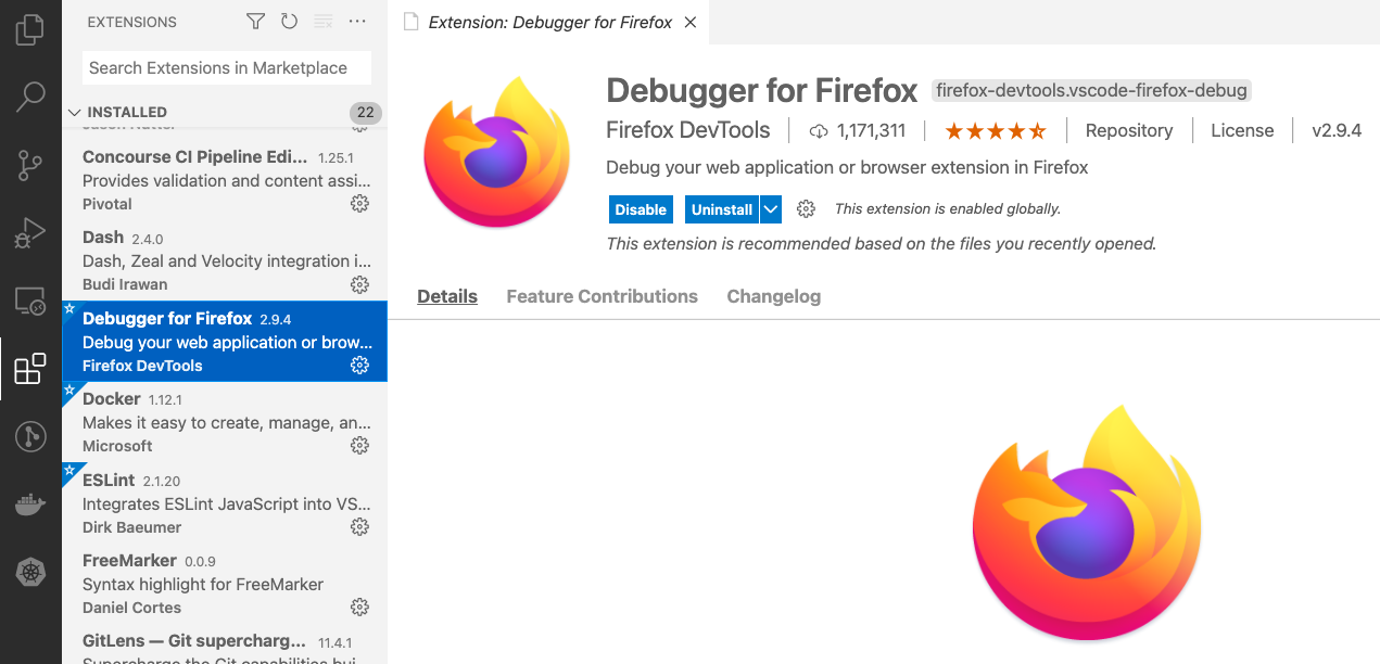 Install the Debugger for Firefox
